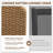 3-piece Aluminum Rattan Lounge Bed Set-1727979016