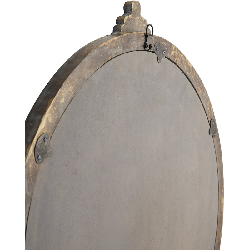 Giustina Accent Mirror, Solid Wood, Brown