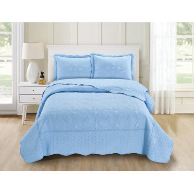 Ensemble de courtepointe réversible en microfibre Margene