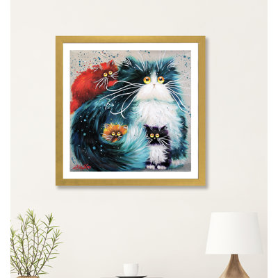 " Purrenting " Graphic Art Print