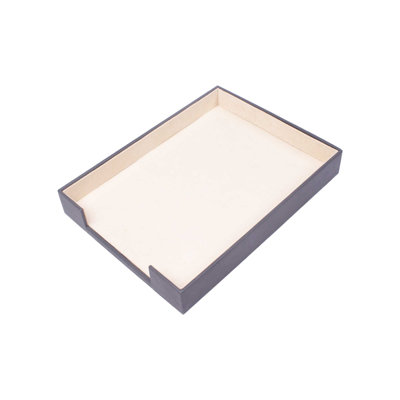 Michieal Leather / Faux Leather Desk Organiser Set