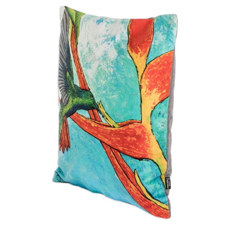 Housse de coussin rectangulaire en polyester / mélange de polyester Ferlander Arguedas