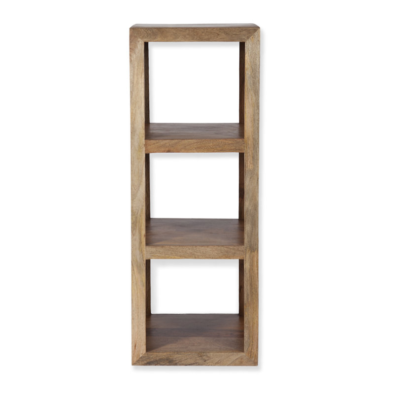 Beatrix 119 cm H x 43 cm W Solid Wood Cube Bookcase
