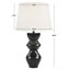 Lampe de table noire 28 po Anslea