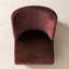 Fauteuils d'appoint rembourrés en chenille, dossier haut, pieds en bois massif-1145051001