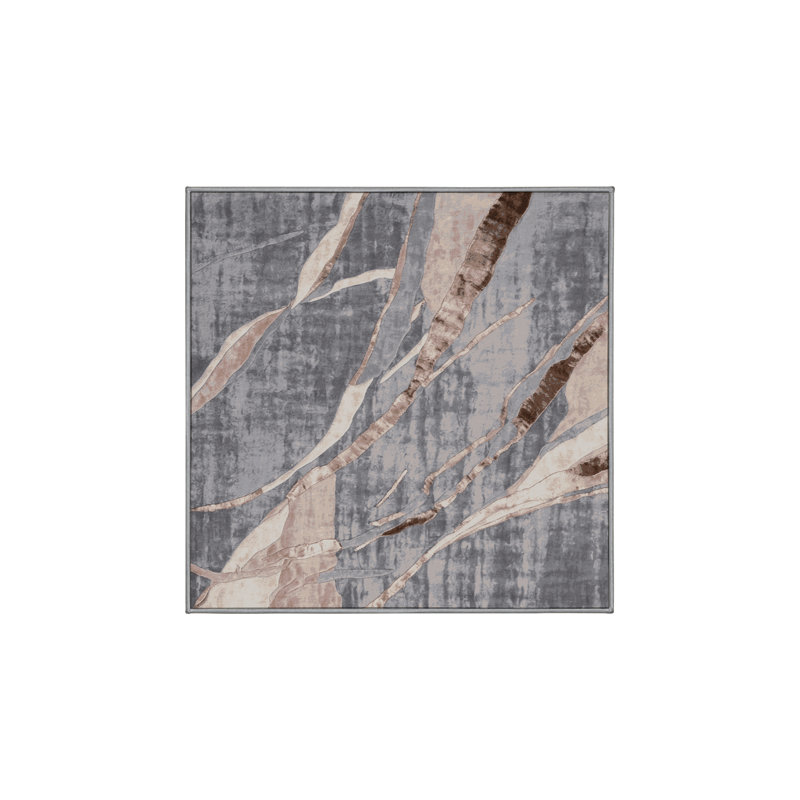 Tapis rose soyeux et moelleux, Carré 4 pi