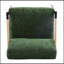 Chaise à accoudoirs minimaliste en métal et en bois avec coussins moelleux pour diverses pièces-1358390864