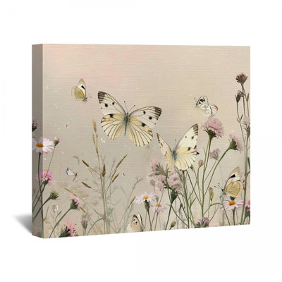 Butterflies Canvas Wrap - Nature Wall Decor