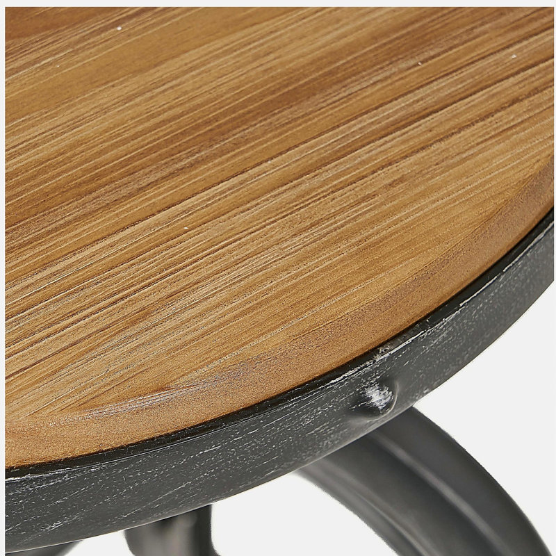 Adjustable Height Swivel Bar Stool, with Beech