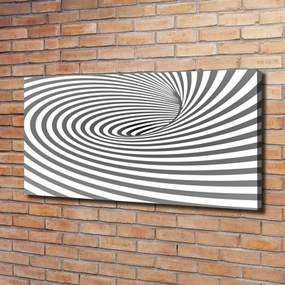Spiral With Stripes - No Frame Print on Canvas