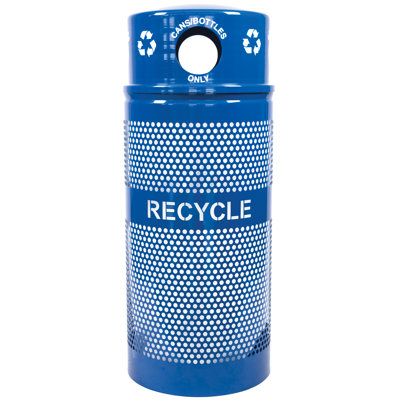 Landscape Series Steel Recycling Bin - 34 Gallons