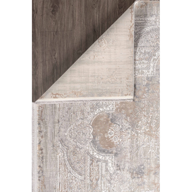 Fromberg Oriental and Vintage Look Viscose Indoor / Outdoor Area Rug, Rectangle 200 x 290cm