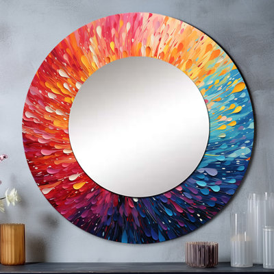 «Hardedge Art Vibrant Velocity», miroir de peinture Hard Edge