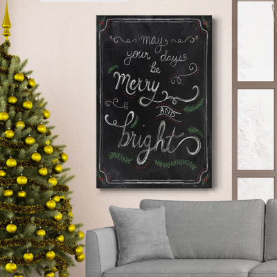 " Merry And Bright Chalk "