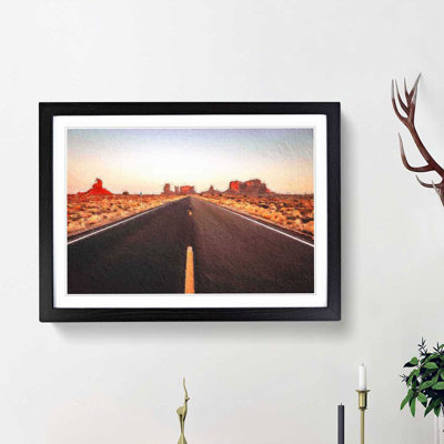 Road Through Arizona - Picture Frame Painting Print