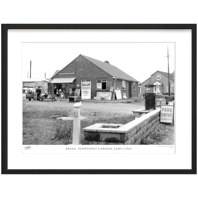 Brean, Sunnyholt Caravan Camp C1965 - Single Picture Frame Print, 28cm H x 36cm W x 2.3cm D