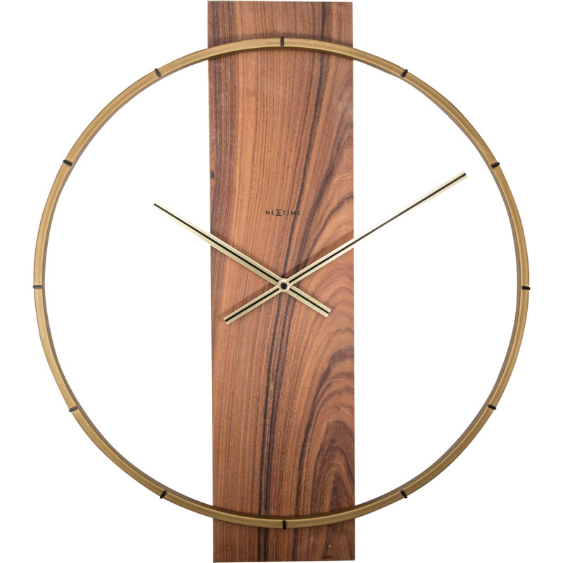 Metal Wall Clock, Brown