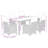 Bistro Set Grey Poly Rattan Adjustable Armrests-553363412