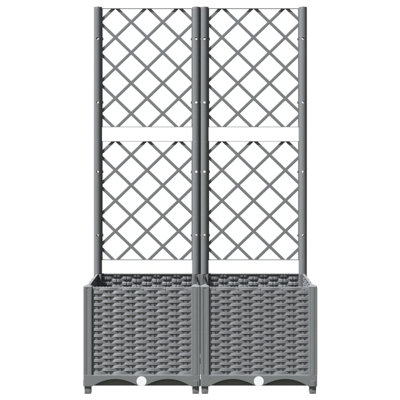 Channay Raised Garden Bed with Trellis