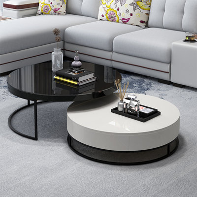 Multi-functional creative premium round tea table