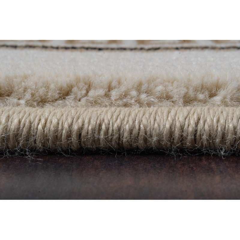 Tapis ivoire Attell, Rond 5 pi 3 po