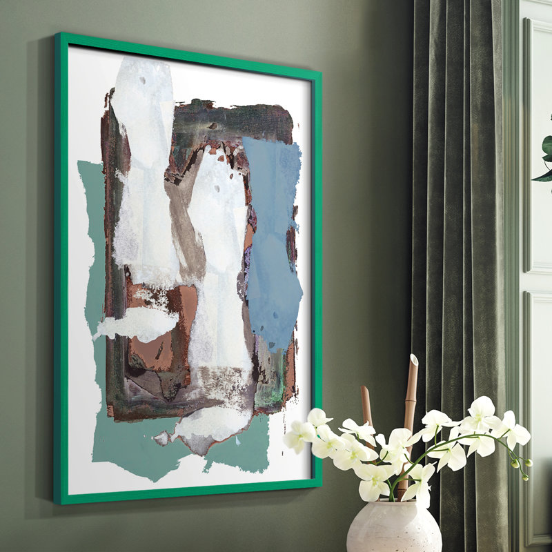 «Brights Soft Wash I», reproduction encadrée - bois massif, Vert, H 10 po x l 8 po