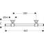 Montreux 1 Wall Mounted Towel Bar-11081110