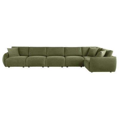 Logan Green 6-Piece Modular Sectional Sofa