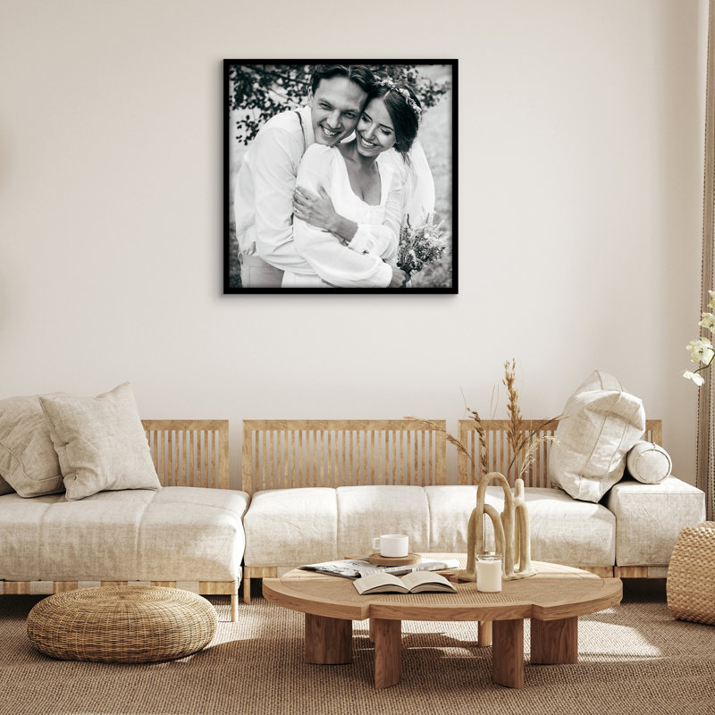 Cadre photo Americanflat - Cadre pour affiche à bordure mince avec plexiglas, Black, 30 po x 30 po