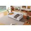Lit de jour simple rembourré avec 4 pieds de soutien, beige -772222549