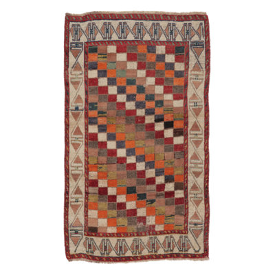 Vintage One-of-a-Kind 3'1" X 5'3" Hand Knotted Area Rug