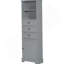 Tall Storage Cabinet with 3 Drawers and Adjustable Shelves for Bathroom-2140342101