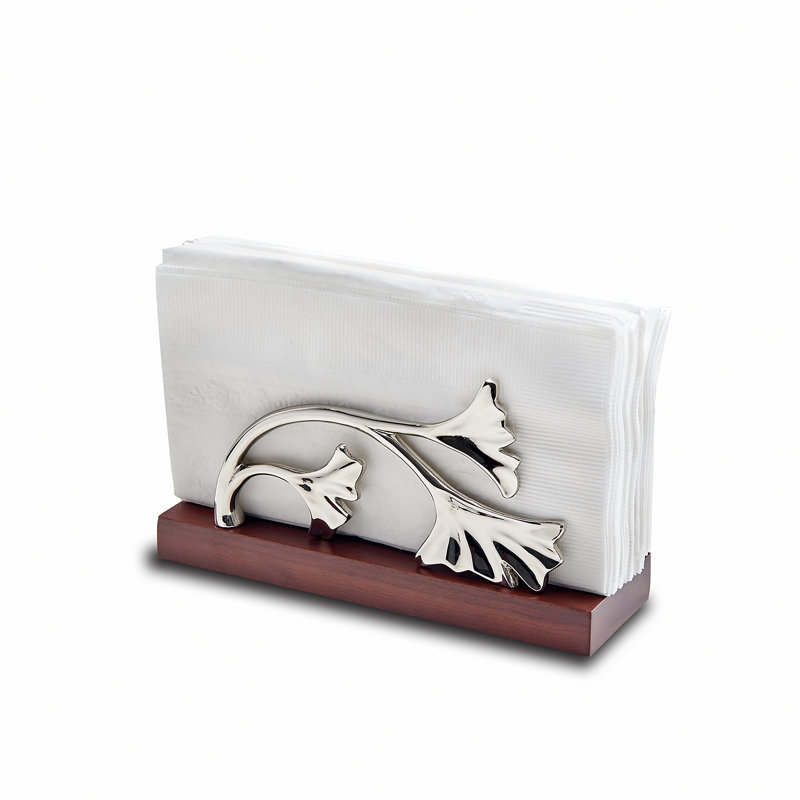 Ginkgo Wood Napkin Holder