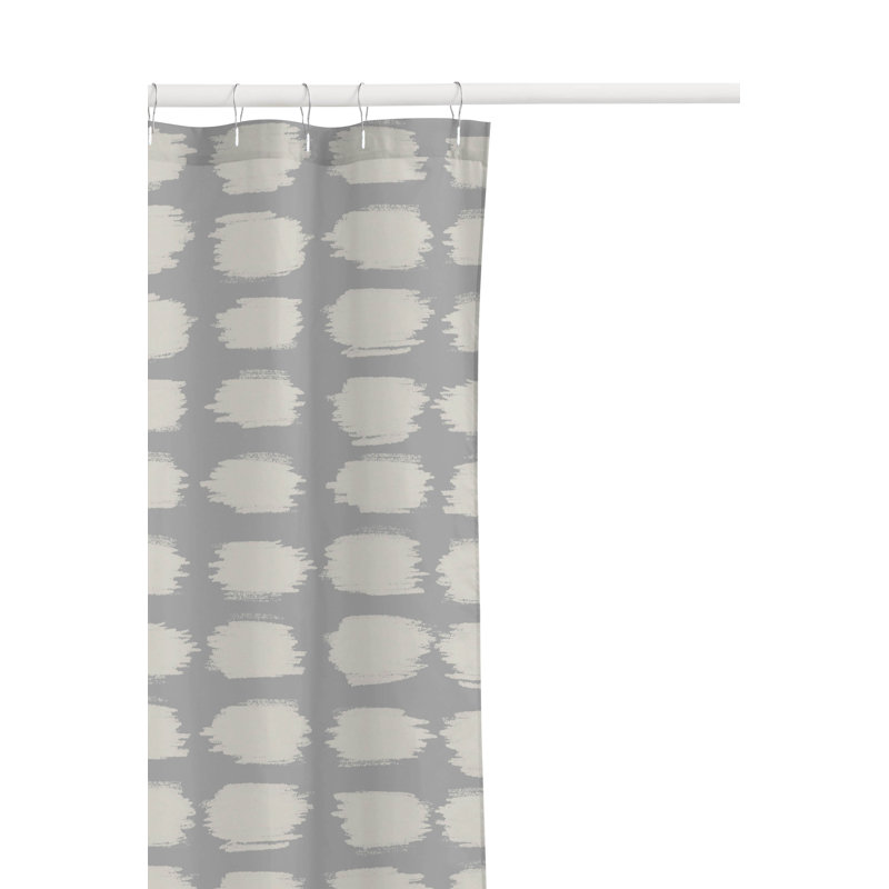 Rideau de douche ultra-mince à pois, Gris