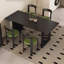 Combinaison de table à manger et de chaises Vintage Nordic-103170959
