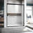 72 In. H 56 - 60 W Sliding Shower Door Adjustable Thick Clear Tempered Glass 304 Stainless Steel Handles Stain And Straightforward Assembly Semi Width Height Humanized Design For Bathroom Use