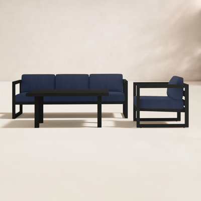 Smith 4 - Person Patio Conversation Set with Cushions