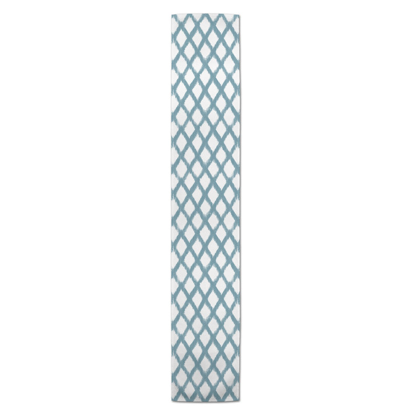 Koziol Geometric Table Runner, 72" L x 16" W, Sky Blue, Geomatric