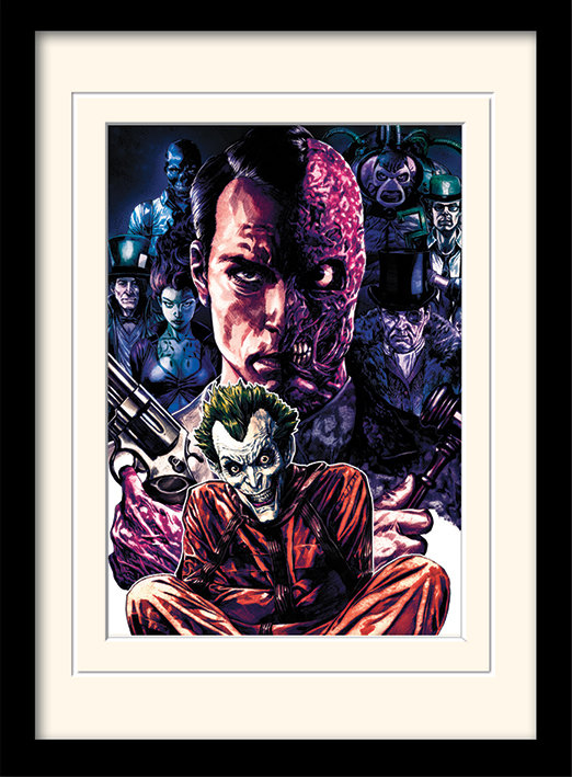 DC Comics Criminally Insane Framed Graphic Art Print