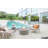 Venice 34" Outdoor Dark Grey Concrete Fire Table 50,000 BTU - Includes Lava Rocks & PVC Cover-656771809-596176951