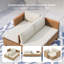 Outdoor Wicker Patio Conversation Furniture Set With Acacia Wood Coffee Table