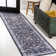Sarok All-Over Persian Machine-Washable Black/Blue Rug