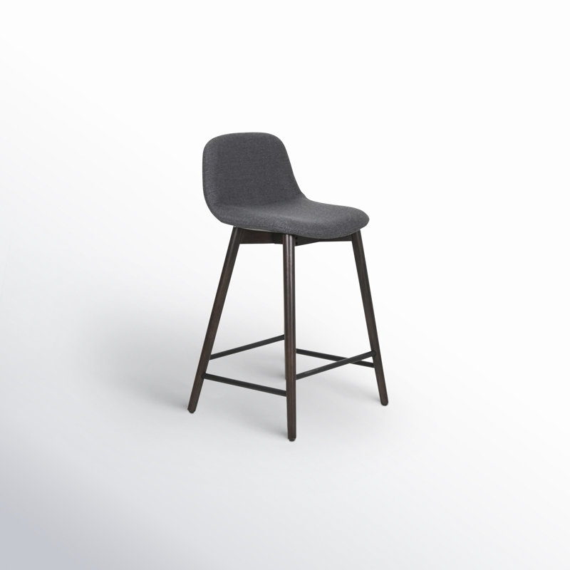 Agdal Upholstered Counter Stool, Gray