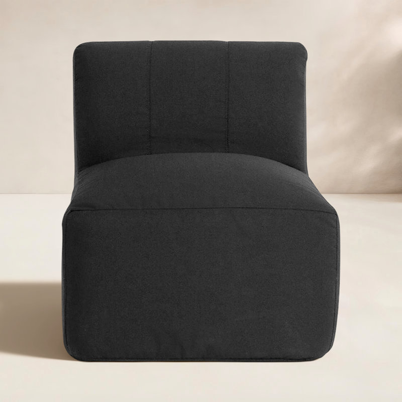 Praia Sunbrella® Patio Chair, Canvas Black Sunbrella® Canvas