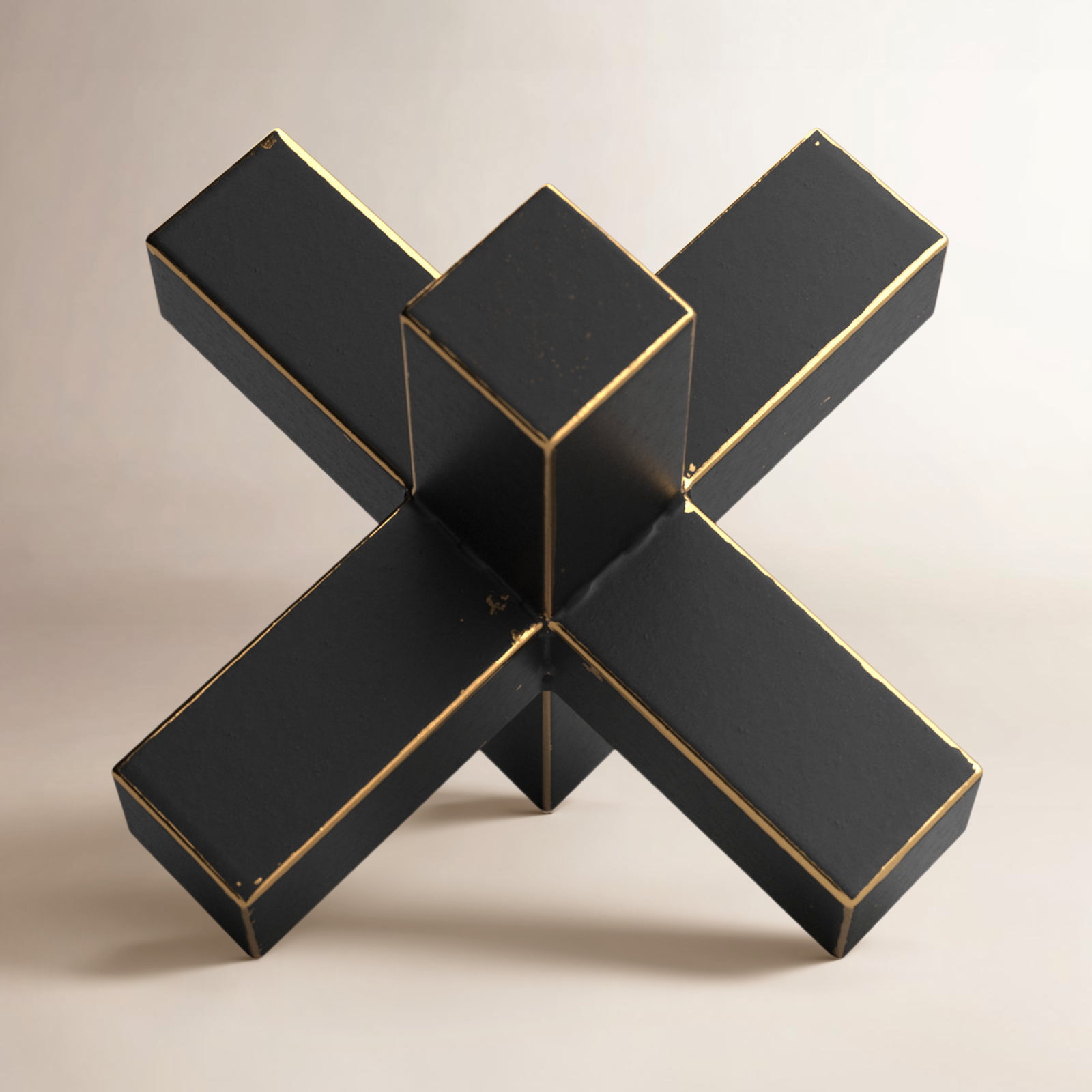 Halcott Sculpture, 6.3" H x 6.7" W x 7.7" D
