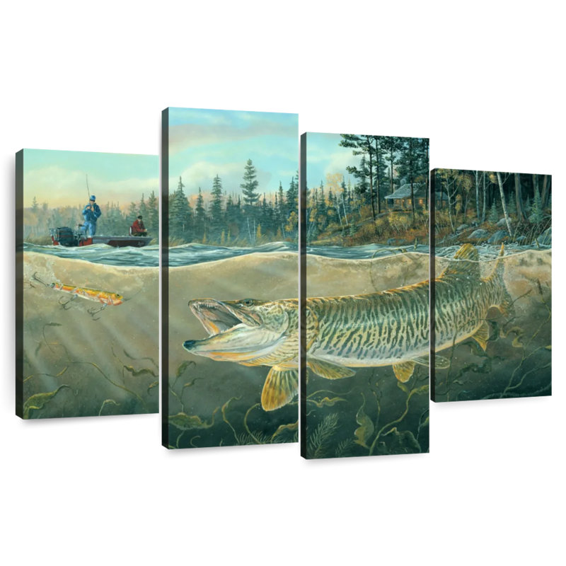 Brampt Muskie Bay, 54" H x 84" W