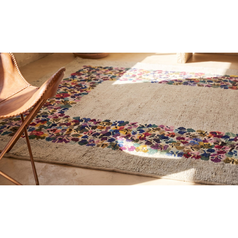 Wool Floral Area Rug