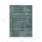 3' X 5' Teal Blue Aqua And Gray Striped Washable Indoor Outdoor Area Rug
