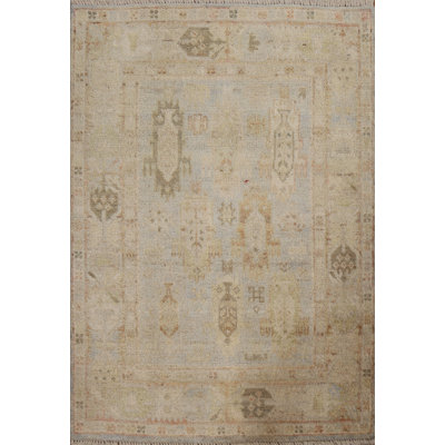 Tapis turc géométrique Oushak 3 x 4