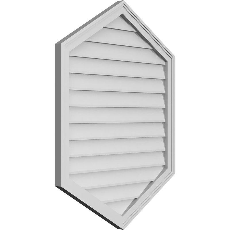 Ventilé vertical à pignon vertical 7/12 po, H 1,5 po x l 30 po x L 40 po